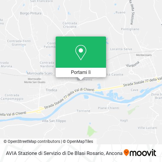 Mappa AVIA Stazione di Servizio di De Blasi Rosario