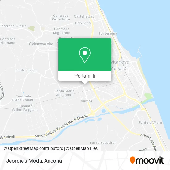 Mappa Jeordie's Moda