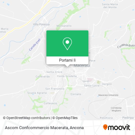 Mappa Ascom Confcommercio Macerata