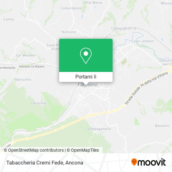 Mappa Tabaccheria Cremi Fede