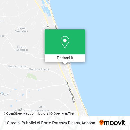 Mappa I Giardini Pubblici di Porto Potenza Picena