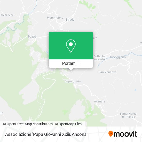 Mappa Associazione 'Papa Giovanni Xxiiì