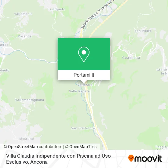 Mappa Villa Claudia Indipendente con Piscina ad Uso Esclusivo
