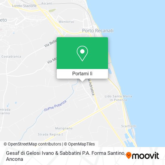 Mappa Gesaf di Gelosi Ivano & Sabbatini P.A. Forma Santino