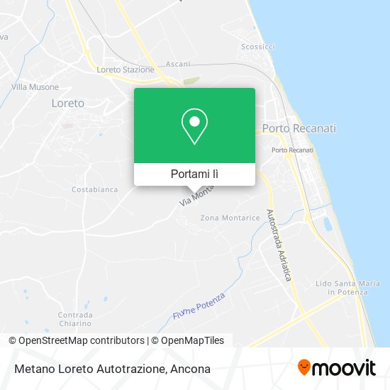 Mappa Metano Loreto Autotrazione
