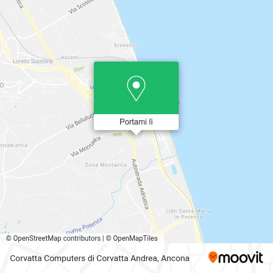 Mappa Corvatta Computers di Corvatta Andrea