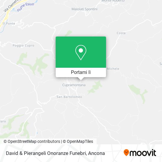 Mappa David & Pierangeli Onoranze Funebri