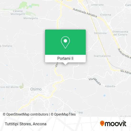Mappa Tuttitipi Stores