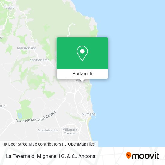 Mappa La Taverna di Mignanelli G. & C.