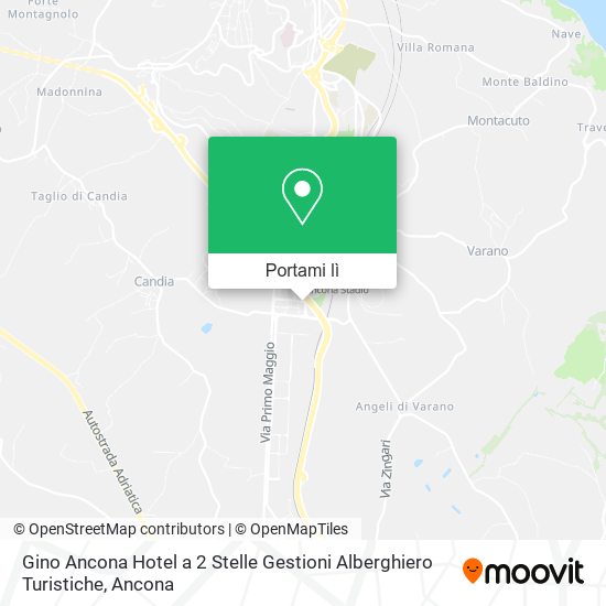 Mappa Gino Ancona Hotel a 2 Stelle Gestioni Alberghiero Turistiche