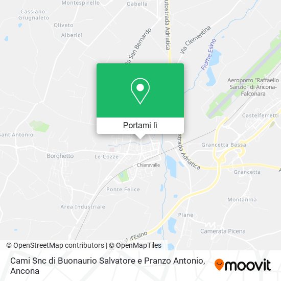 Mappa Cami Snc di Buonaurio Salvatore e Pranzo Antonio