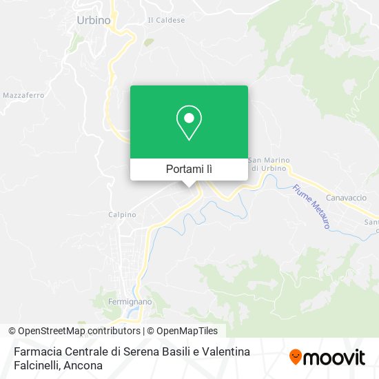 Mappa Farmacia Centrale di Serena Basili e Valentina Falcinelli