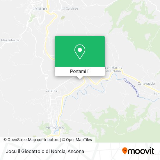 Mappa Jocu il Giocattolo di Norcia
