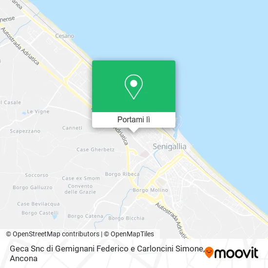Mappa Geca Snc di Gemignani Federico e Carloncini Simone