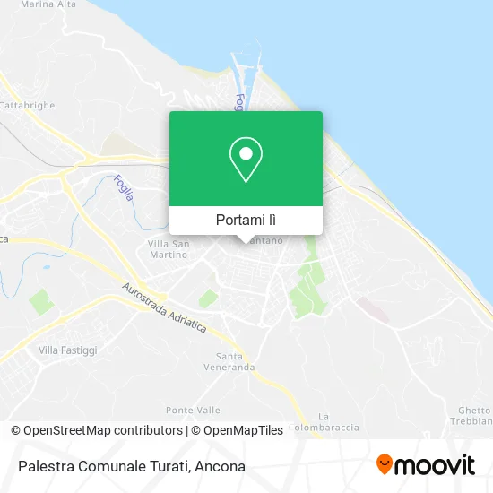 Mappa Palestra Comunale Turati