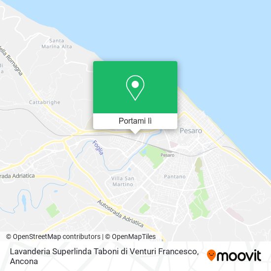 Mappa Lavanderia Superlinda Taboni di Venturi Francesco