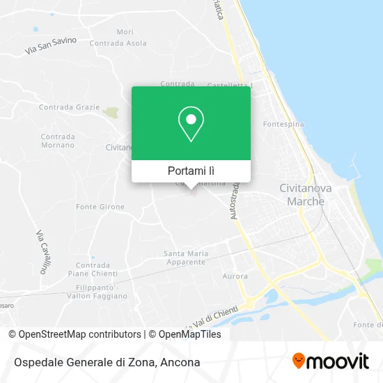 Mappa Ospedale Generale di Zona
