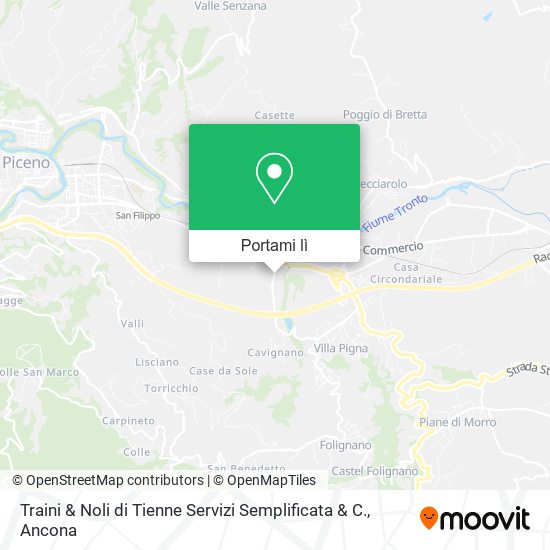 Mappa Traini & Noli di Tienne Servizi Semplificata & C.