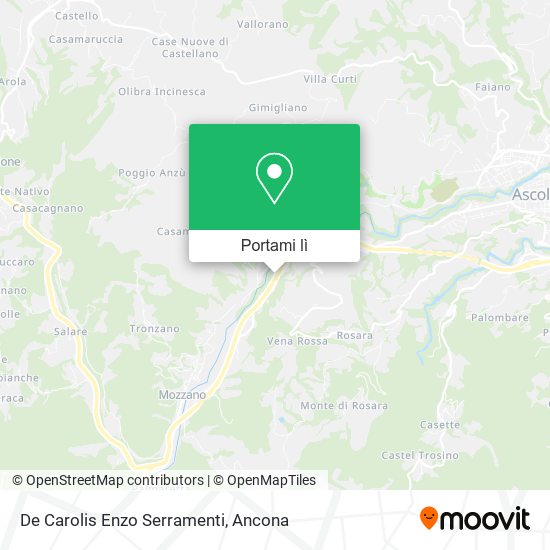 Mappa De Carolis Enzo Serramenti