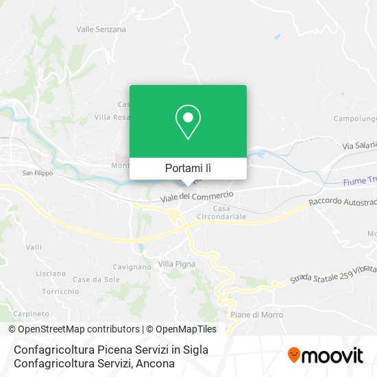 Mappa Confagricoltura Picena Servizi in Sigla Confagricoltura Servizi