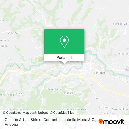 Mappa Galleria Arte e Stile di Costantini Isabella Maria & C.