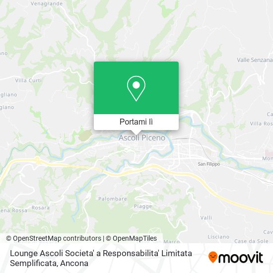 Mappa Lounge Ascoli Societa' a Responsabilita' Limitata Semplificata