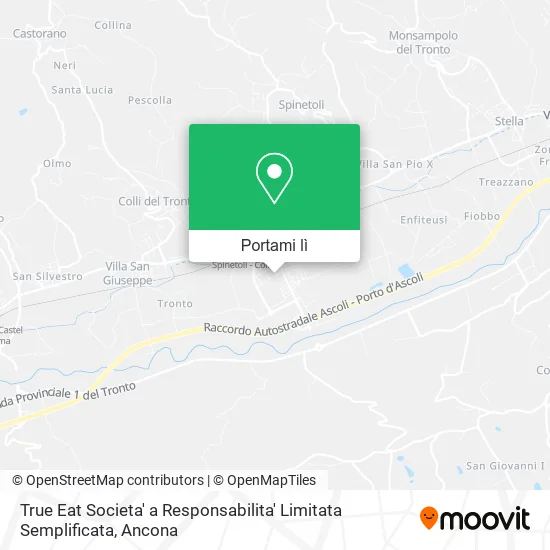 Mappa True Eat Societa' a Responsabilita' Limitata Semplificata