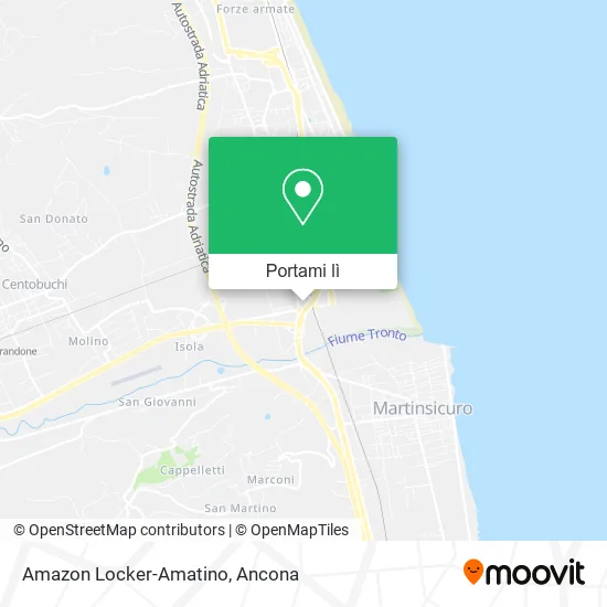 Mappa Amazon Locker-Amatino