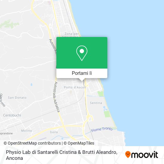 Mappa Physio Lab di Santarelli Cristina & Brutti Aleandro