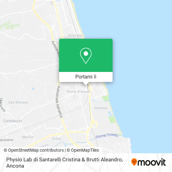 Mappa Physio Lab di Santarelli Cristina & Brutti Aleandro