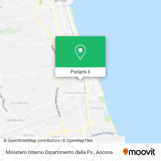 Mappa Ministero Interno Dipartimento della Ps.