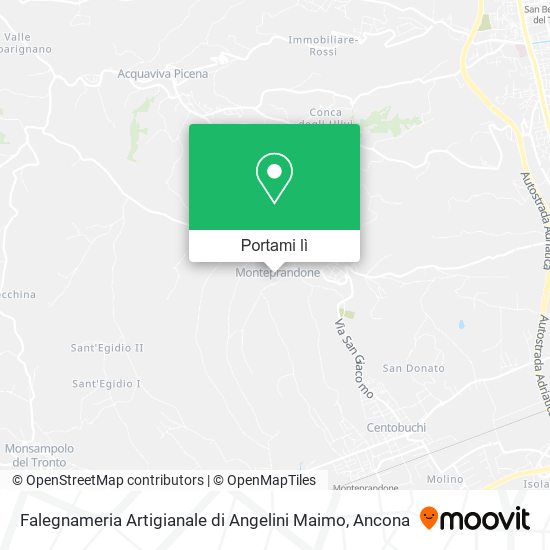 Mappa Falegnameria Artigianale di Angelini Maimo