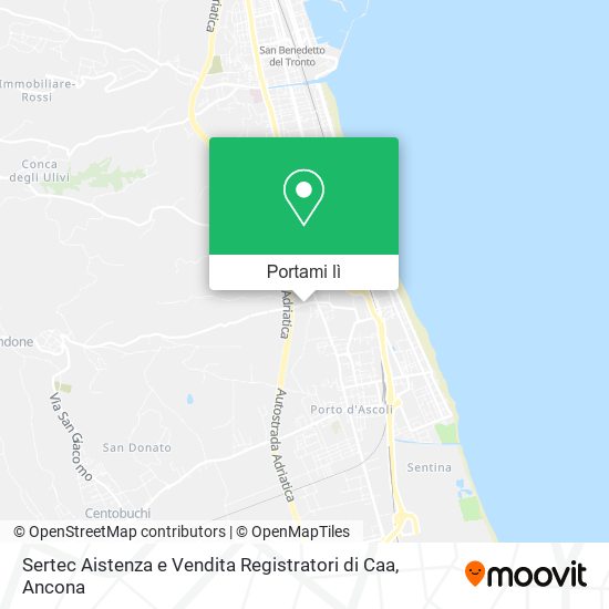 Mappa Sertec Aistenza e Vendita Registratori di Caa