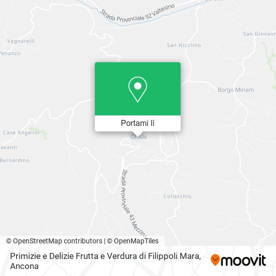 Mappa Primizie e Delizie Frutta e Verdura di Filippoli Mara