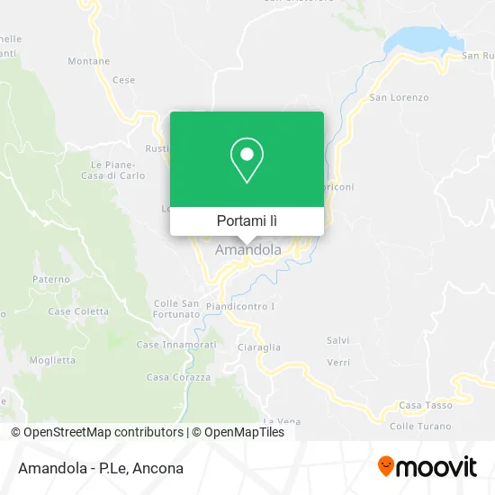 Mappa Amandola - P.Le