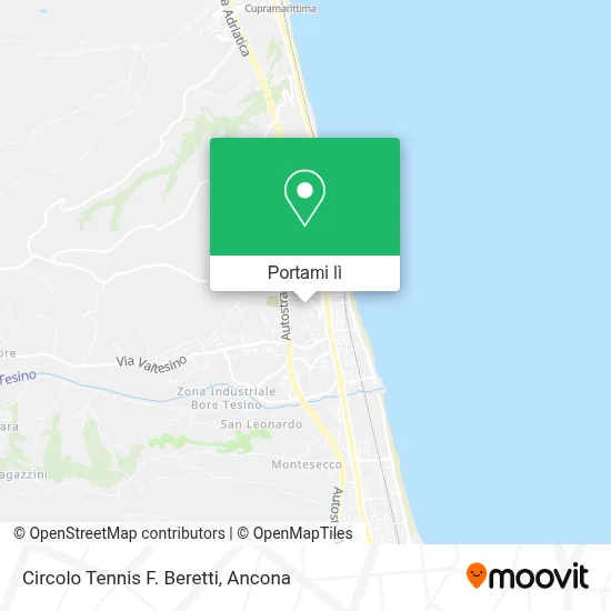 Mappa Circolo Tennis F. Beretti