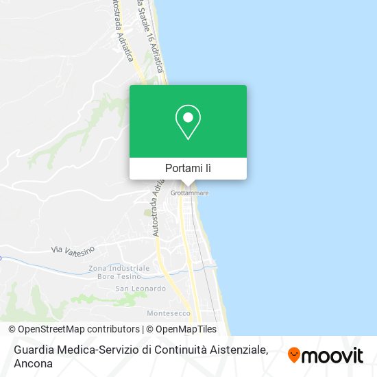 Mappa Guardia Medica-Servizio di Continuità Aistenziale
