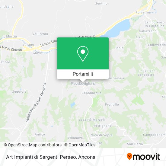 Mappa Art Impianti di Sargenti Perseo