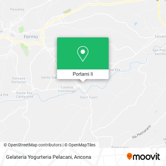 Mappa Gelateria Yogurteria Pelacani