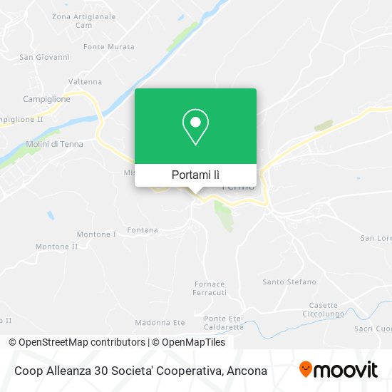 Mappa Coop Alleanza 30 Societa' Cooperativa
