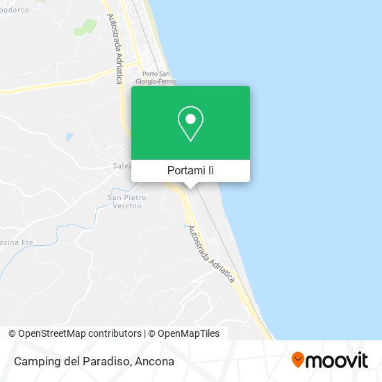 Mappa Camping del Paradiso