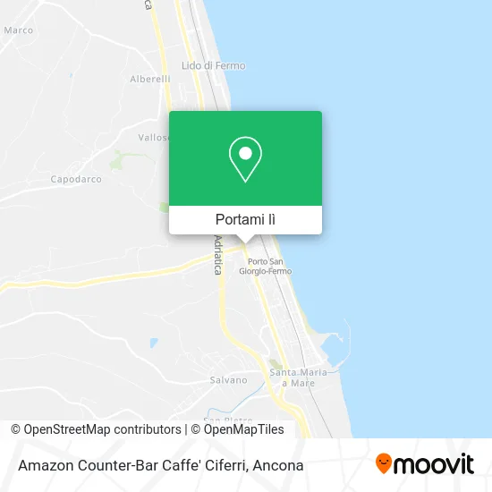 Mappa Amazon Counter-Bar Caffe' Ciferri