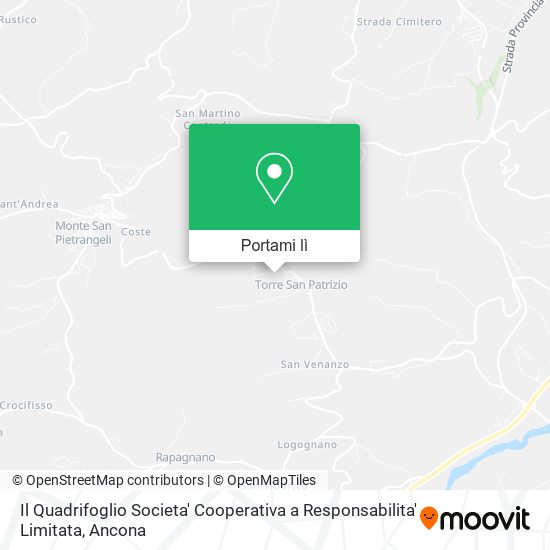 Mappa Il Quadrifoglio Societa' Cooperativa a Responsabilita' Limitata
