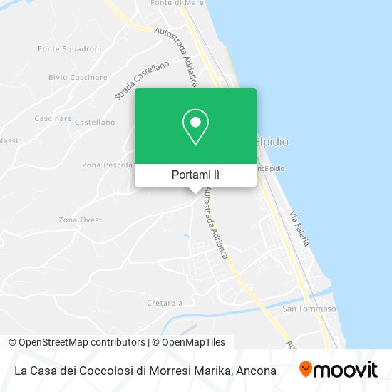 Mappa La Casa dei Coccolosi di Morresi Marika