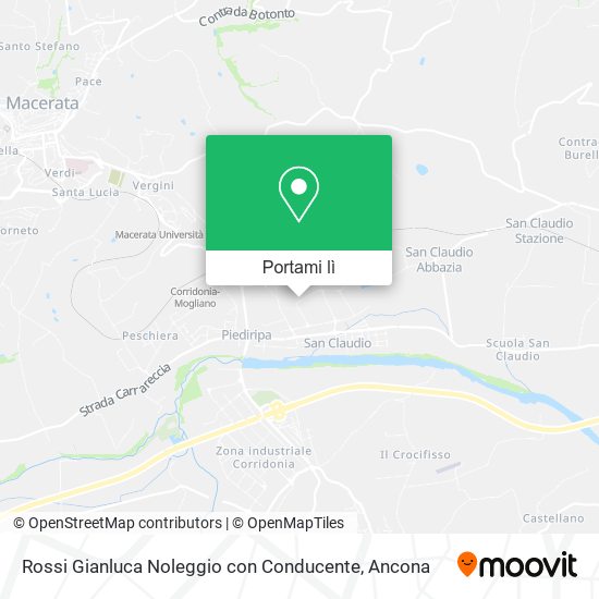 Mappa Rossi Gianluca Noleggio con Conducente