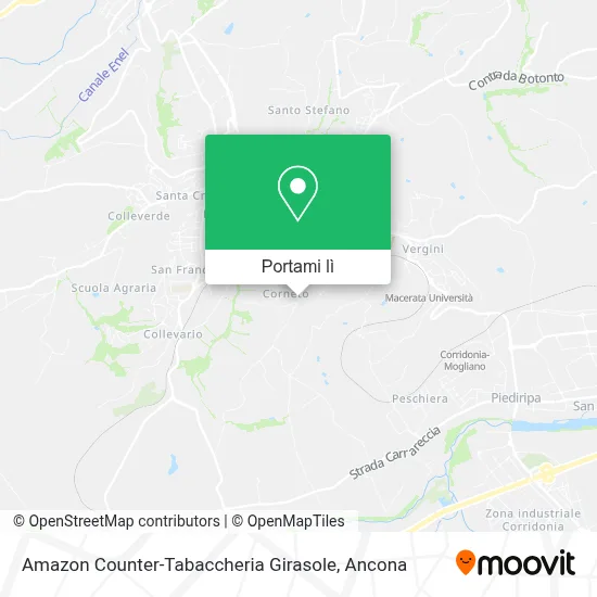 Mappa Amazon Counter-Tabaccheria Girasole