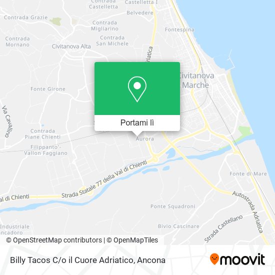 Mappa Billy Tacos C / o il Cuore Adriatico