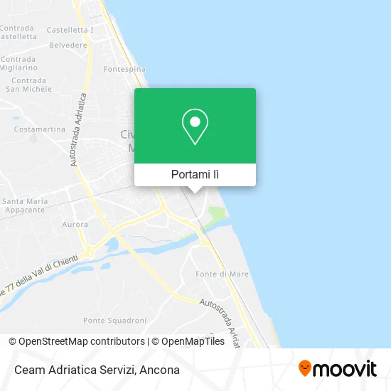 Mappa Ceam Adriatica Servizi