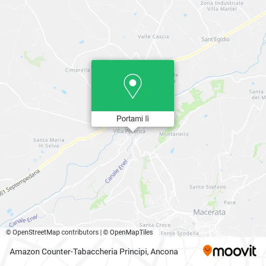 Mappa Amazon Counter-Tabaccheria Principi