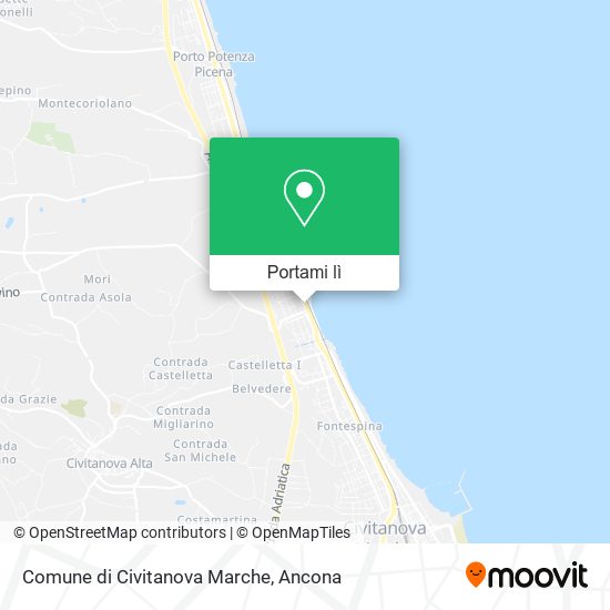 Mappa Comune di Civitanova Marche